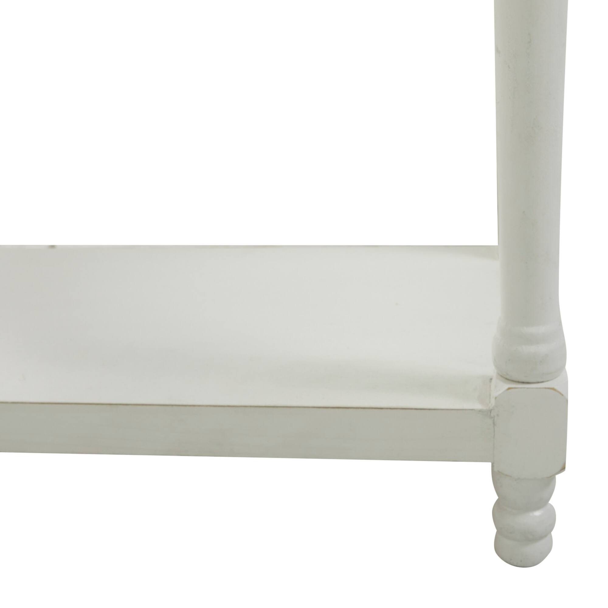 White Farmhouse Shelving Unit, 23" x 13" x 72"